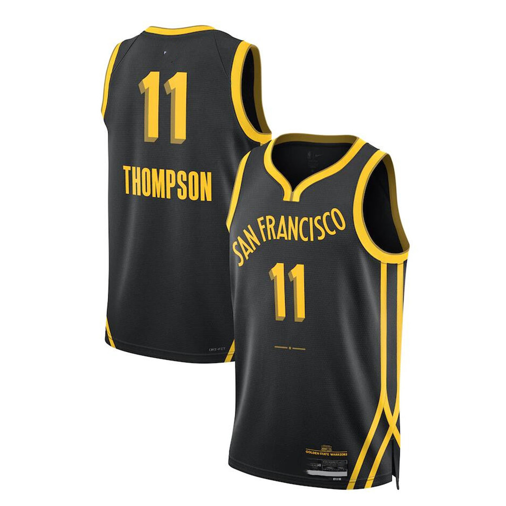 Golden State Warriors Klay Thompson Nike Black 2023-24 Swingman Jersey - City Edition_副本.jpg