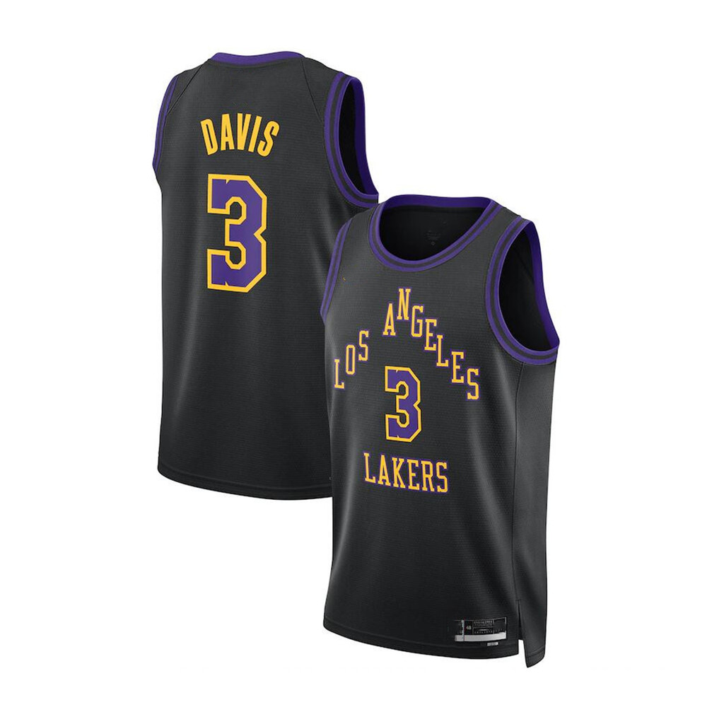 Los Angeles Lakers Anthony Davis Nike Black 2023-24 Swingman Jersey - City Edition_副本.jpg
