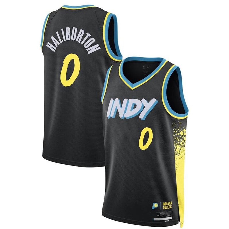 Unisex Indiana Pacers Tyrese Haliburton Nike Black 2023-24 Swingman Jersey - City Edition_副本.jpg
