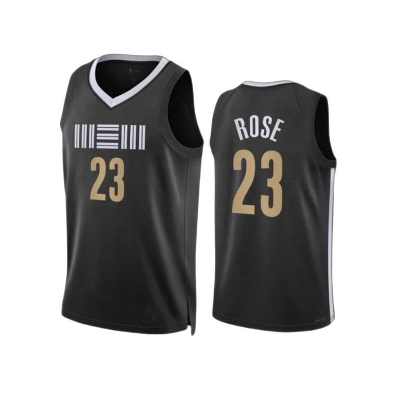 Unisex Memphis Grizzlies Derrick Rose Nike Black 2023-24 Swingman Jersey - City Edition_副本.jpg