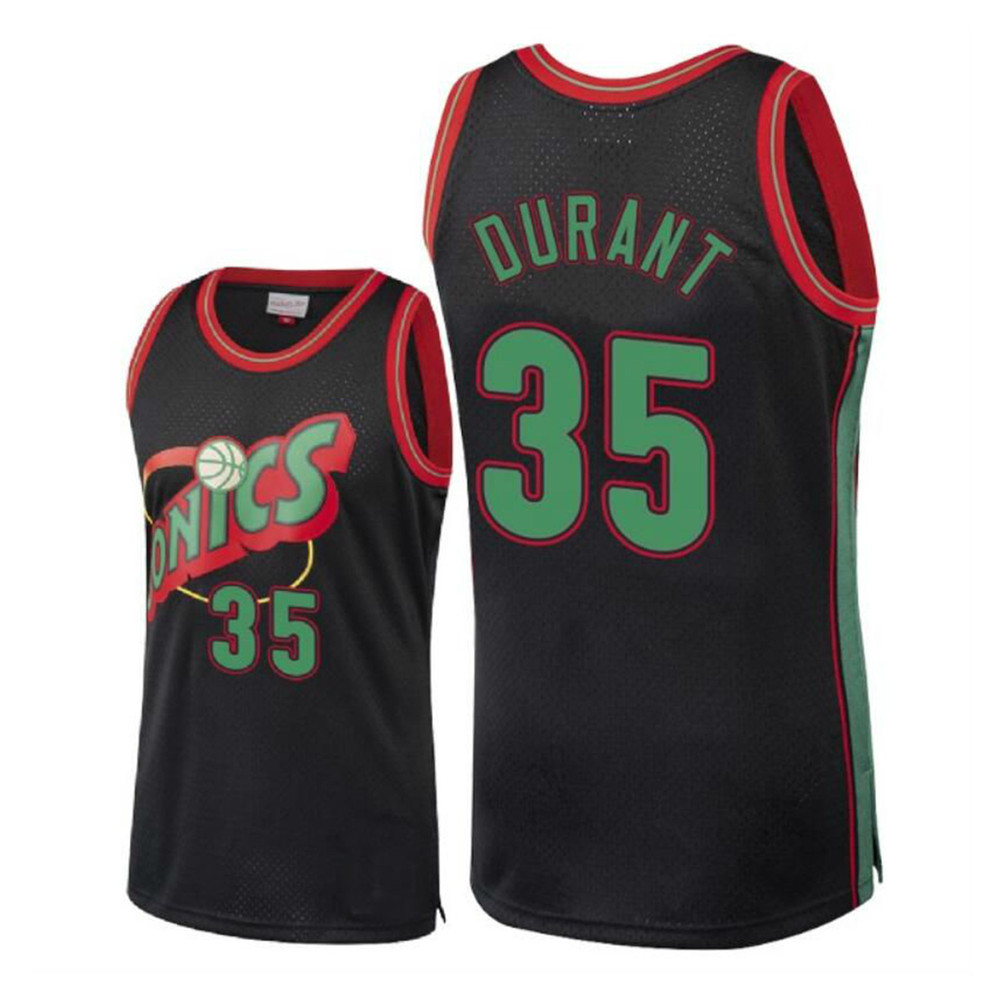 Seattle SuperSonics Kevin Durant Green Hardwood Classics Jersey.jpg