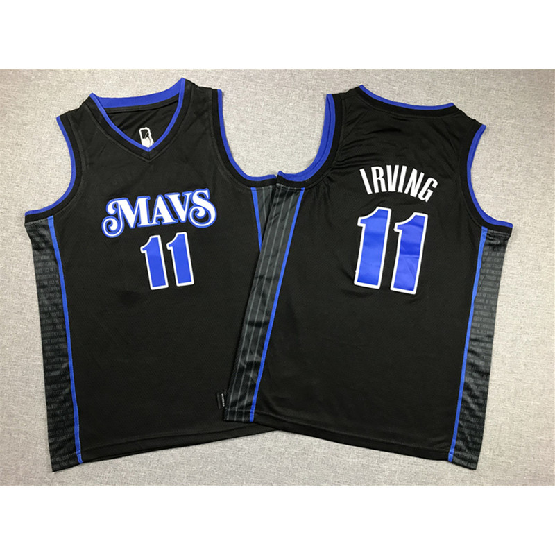 Youth Dallas Mavericks Kyrie Irving Black 2023-24 City Edition Jersey_副本_副本.jpg