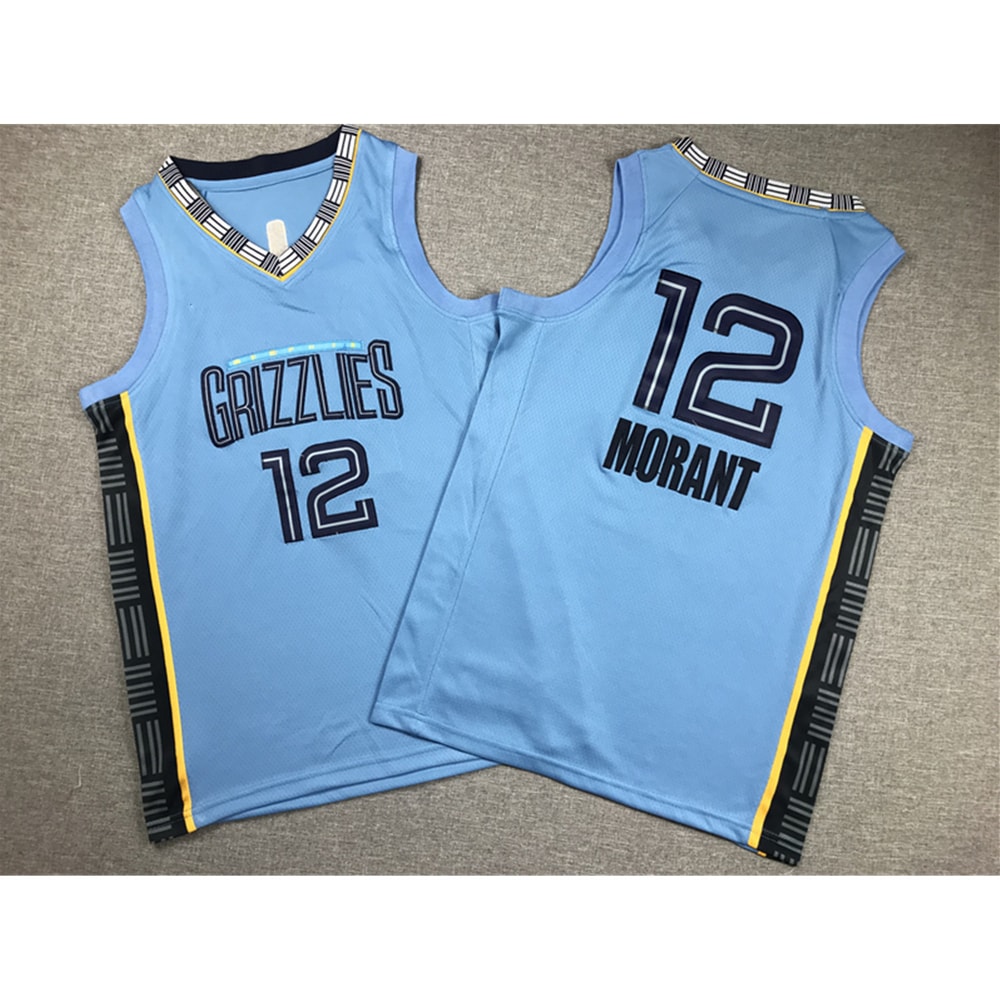 Youth Memphis Grizzlies Ja Morant Light Blue Statement Edition Jersey_副本_副本.jpg