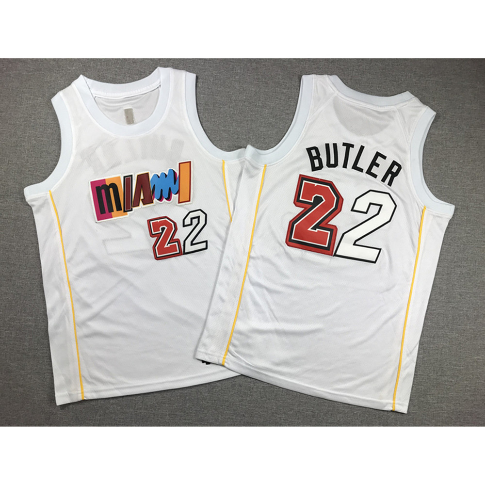 Youth Miami Heat Jimmy Butler White 2022-23 City Edition Jersey_副本_副本.jpg