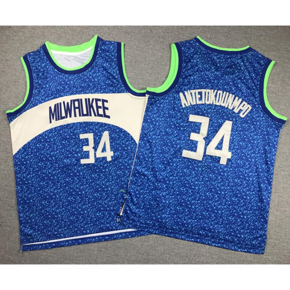 Youth Milwaukee Bucks Giannis Antetokounmpo Blue 2023-24 City Edition Jersey_副本_副本.jpg