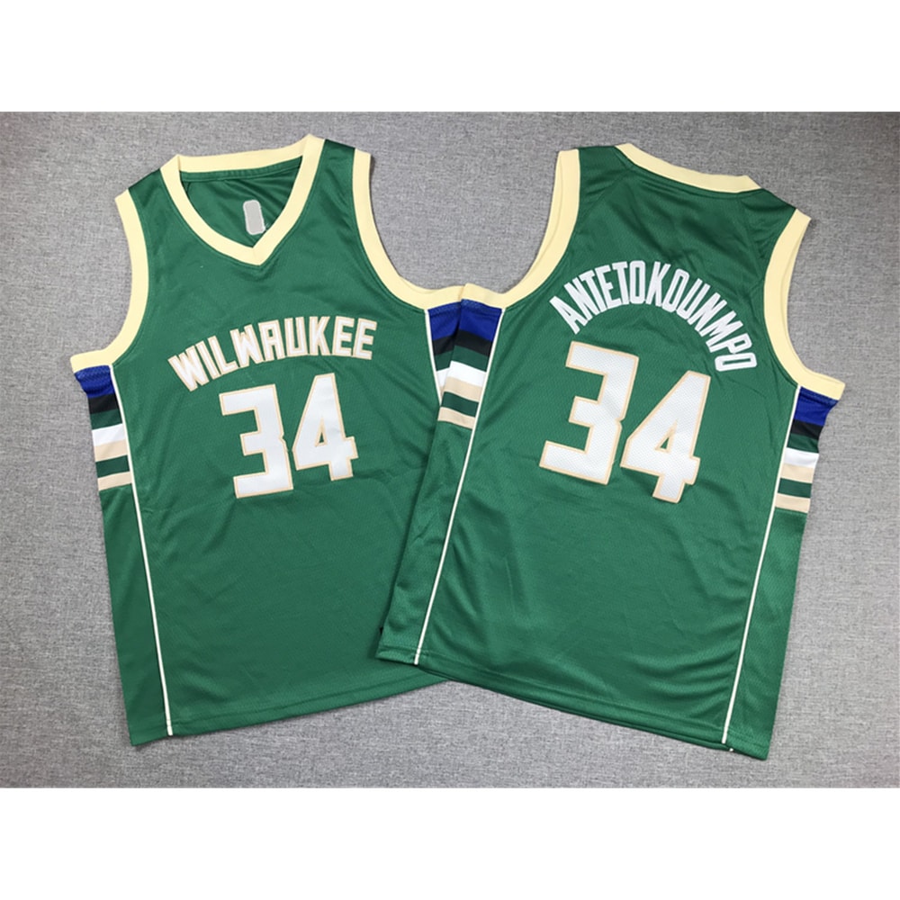 Youth Milwaukee Bucks Giannis Antetokounmpo Green Jersey_副本_副本.jpg