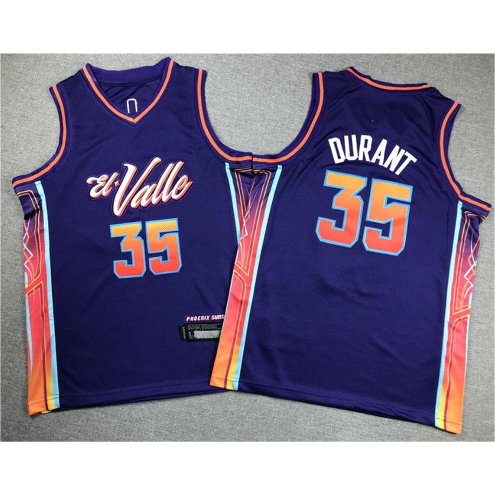 Youth Phoenix Suns Kevin Durant Purple 2023-24 City Edition Jersey_副本_副本.jpg