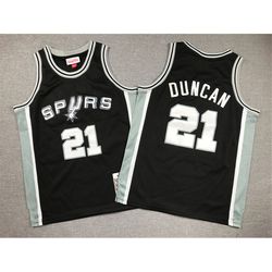 youth san antonio spurs tim duncan black jersey