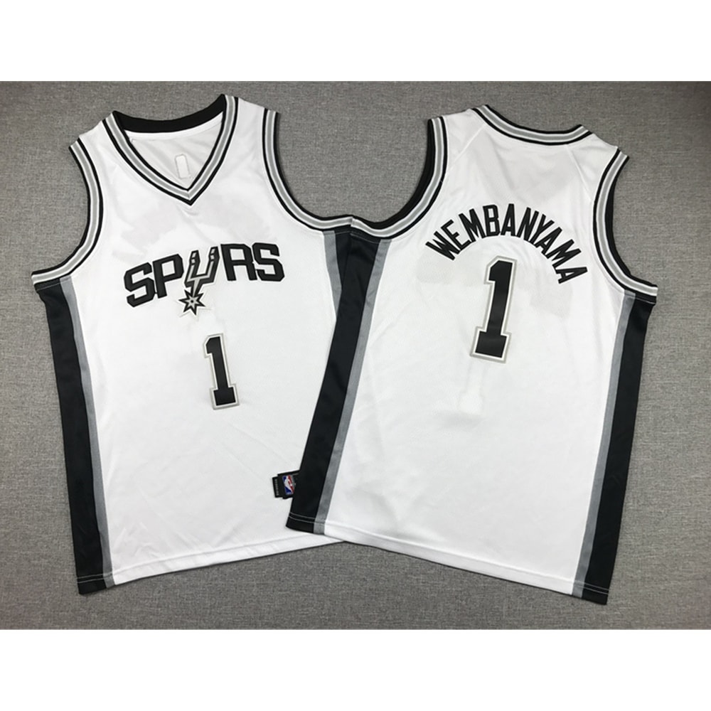 Youth San Antonio Spurs Victor Wembanyama White Jersey_副本_副本.jpg