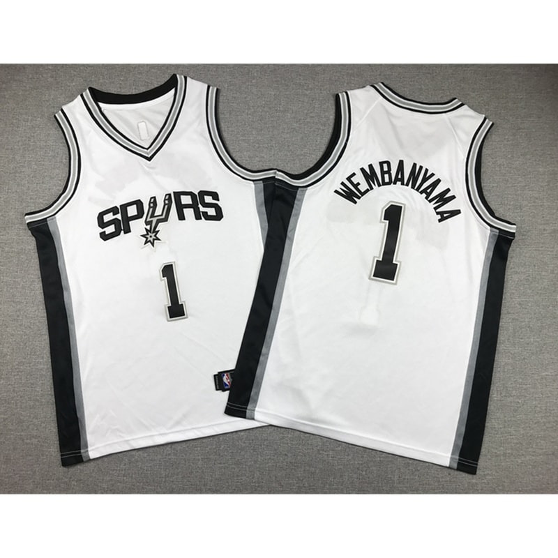 Youth San Antonio Spurs Victor Wembanyama White Jersey_副本_副本.jpg