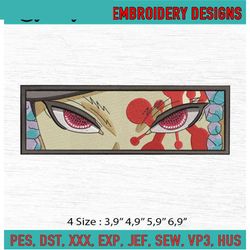 tengen uzui demon slayer face anime machine embroidery digitizing design file