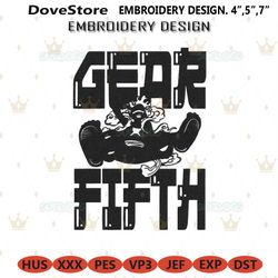 gear fifth luffy embroidery design file, luffy nika gear 5 embroidery design file
