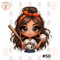 Cartoon Girl Baseball Fan Astros Brown Hair Brown Eyes Hazel Eyes PNG Sublimation Digital Design Download DTF Print 1.jpg