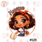 Cartoon Girl Baseball Fan Astros Messy Bun Brown Hair Brown Eyes Retro PNG Sublimation Digital Design Download DTF Print.jpg