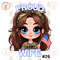 Cartoon Girl Proud Army Wide Brown Hair Blue Eyes PNG Sublimation Digital Design Download DTF Print.jpg
