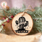 Scorched Wood Slice Merry Design Christmas Ornament and Keepsake, 2 Designs To Pick From, Cactus Design, State Of Texas Deisgn.jpg