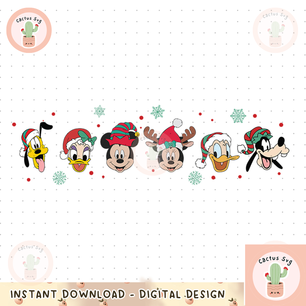 Christmas Mouse And Friends PNG , Merry Christmas Png, Christmas Mickey Png, Christmas Squad Png, Cartoon Movie Png, Chr 70.png
