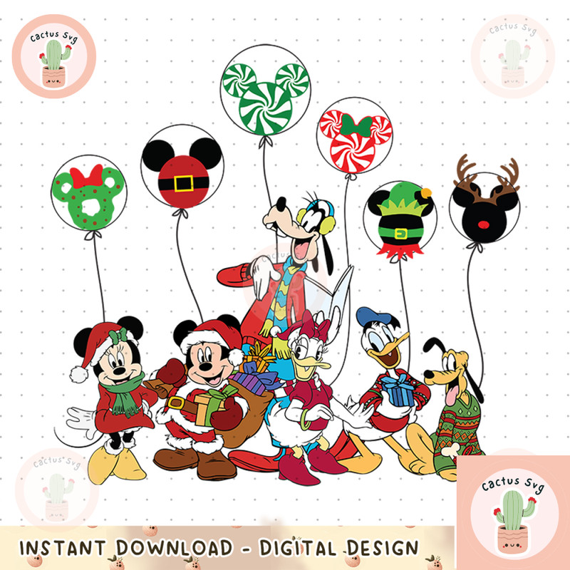 Christmas Mouse And Friends PNG , Merry Christmas Png, Mickey Png, Christmas Squad Png, Cartoon Movie Png, Christmas. di 9.png
