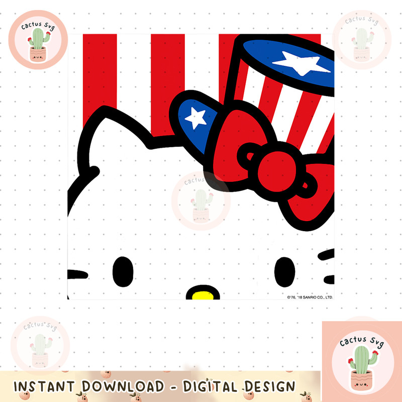 Hello Kitty Americana Close Up Tee Shirt copy.jpg
