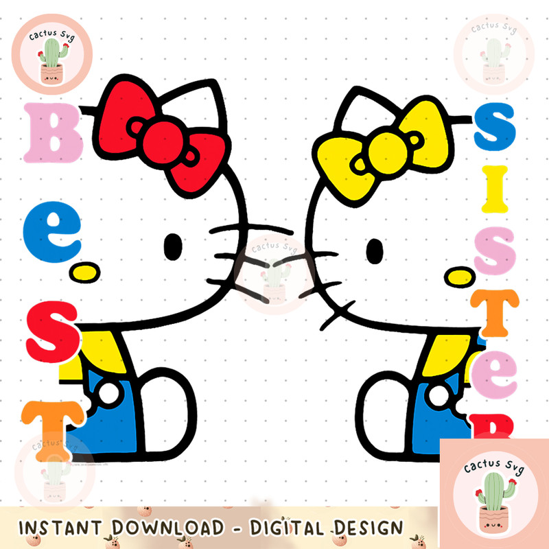 Hello Kitty and Mimmy Best Sister Tee Shirt copy.jpg