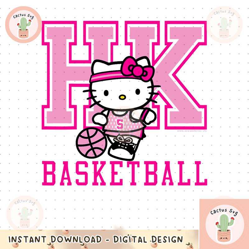 Hello Kitty Basketball Sports Athlete Tee Shirt copy.jpg
