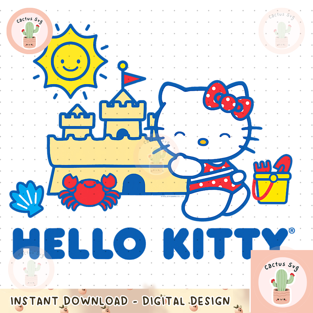 Hello Kitty Beach Fun Sandcastle Summer PNG Download copy.jpg