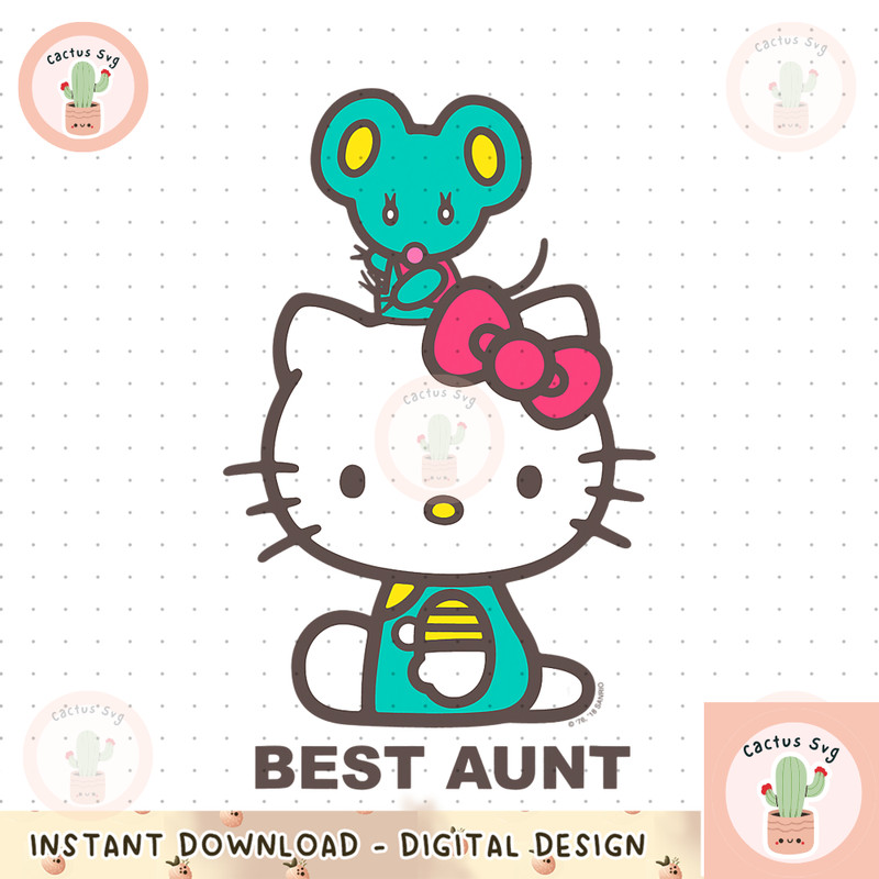 Hello Kitty Best Aunt Tee Shirt copy.jpg