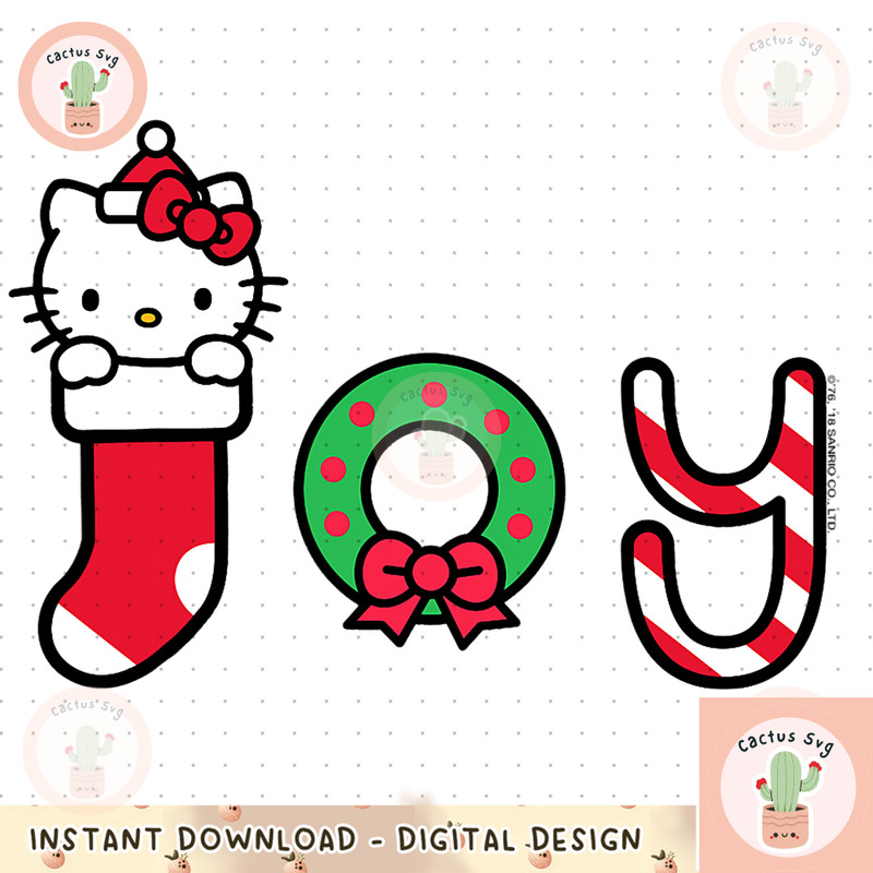 Hello Kitty Christmas Joy Tee Shirt PNG Download copy.jpg