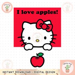 hello kitty i love apples png download file