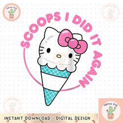 hello kitty ice cream cone scoops i did it again raglan baseball tee file
