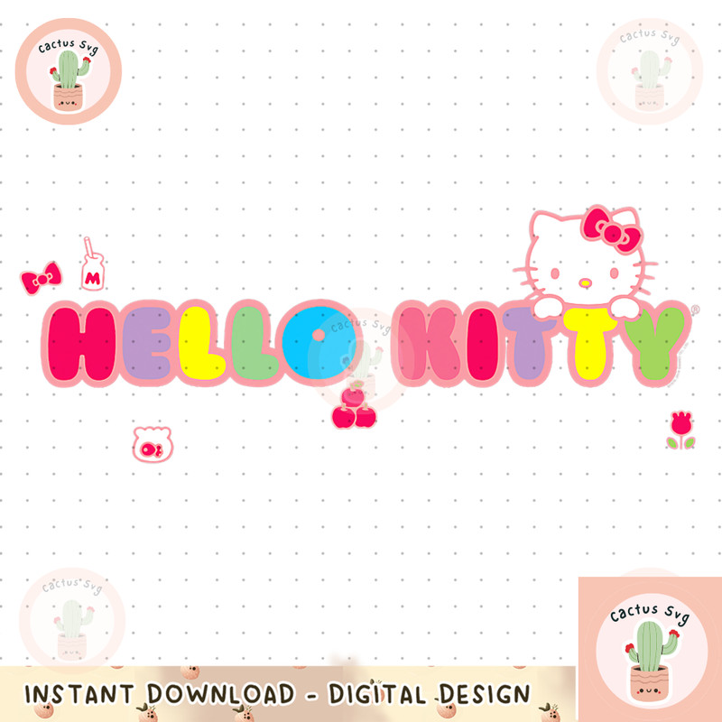 Hello Kitty Logo Favorite Little Things Tee Shirt copy.jpg
