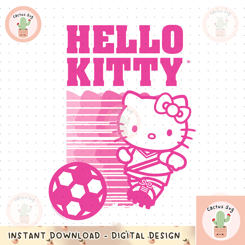 Hello Kitty Soccer Sports Athlete Tee Shirt.jpg