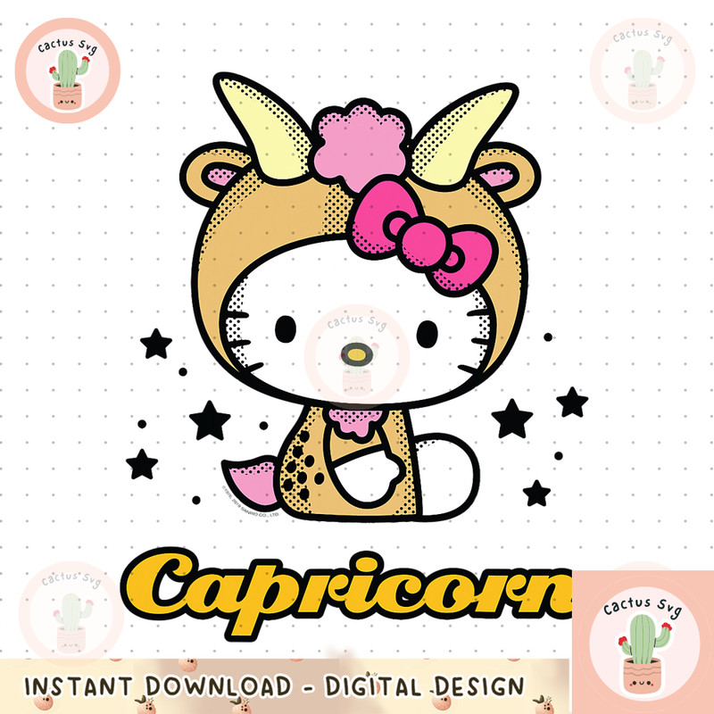 Hello Kitty Zodiac Capricorn Tee Shirt.jpg