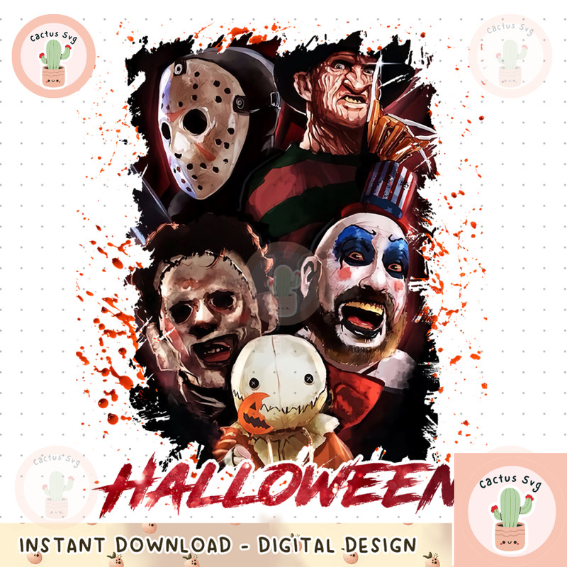 Horror Characters PNG, Horror Friends Png, Horror Halloween, Halloween Png, Friends Character Horror, Horror Movie Png 3 3.jpg