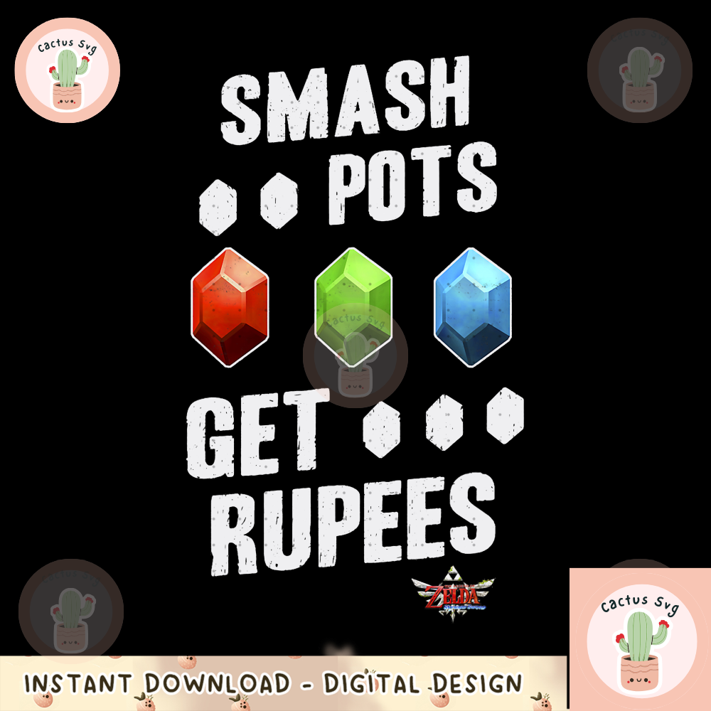 Legend Of Zelda Smash Pots Get Rupees Portrait png, digital download, instant.png