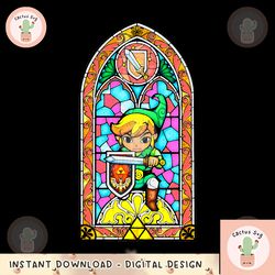 legend of zelda wind waker link regal glass graphic png, digital download, instant png, digital download, instant