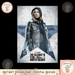 marvel falcon winter soldier sharon carter character poster png, digital download, falcon winter soldi