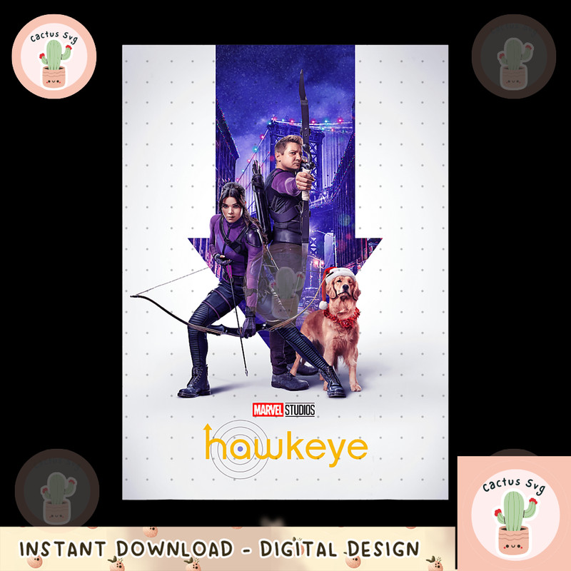 Marvel Hawkeye Disney Plus Trio Holiday Poster png, digital download, instant.pngMarvel Hawkeye Disney Plus Trio Holiday.png