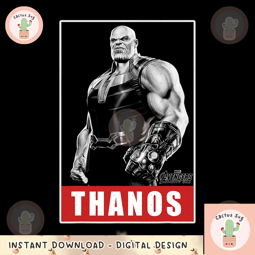 Marvel Infinity War Thanos Streetwear Poster Graphic png, digital download, instant png, digital download, instant.png