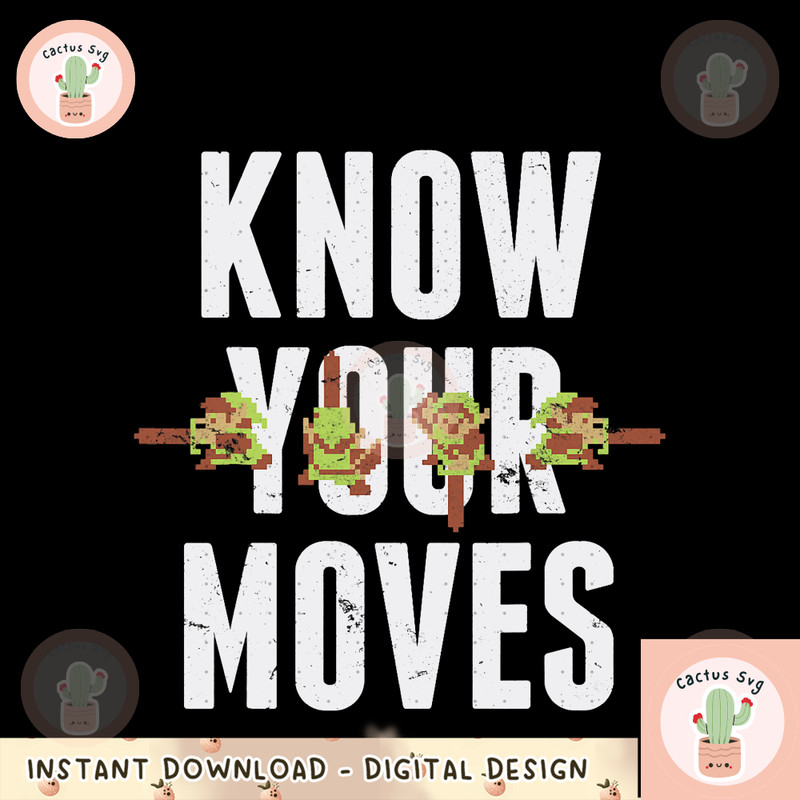 Nintendo Zelda 8-bit Know Your Moves Graphic png, digital download, instant png, digital download, instant 1.png