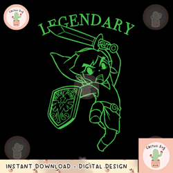 nintendo zelda legendary link cartoon leap graphic png, digital download, instant png, digital download, instant