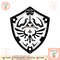 Nintendo Zelda Link_s Hylian Shield Distressed Logo png, digital download, instant png, digital download, instant.png