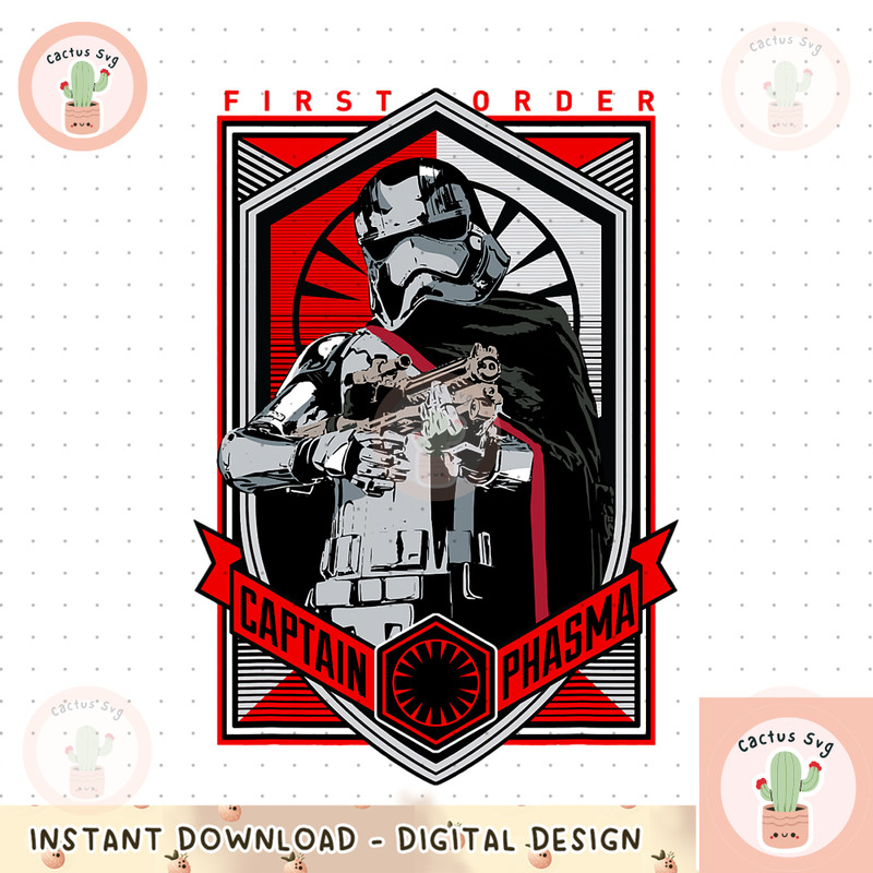 Star Wars The Force Awakens Captain Phasma First Order png, digital download, instant.png