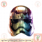 Star Wars The Force Awakens Captain Phasma Helmet Gradient png, digital download, instant.png