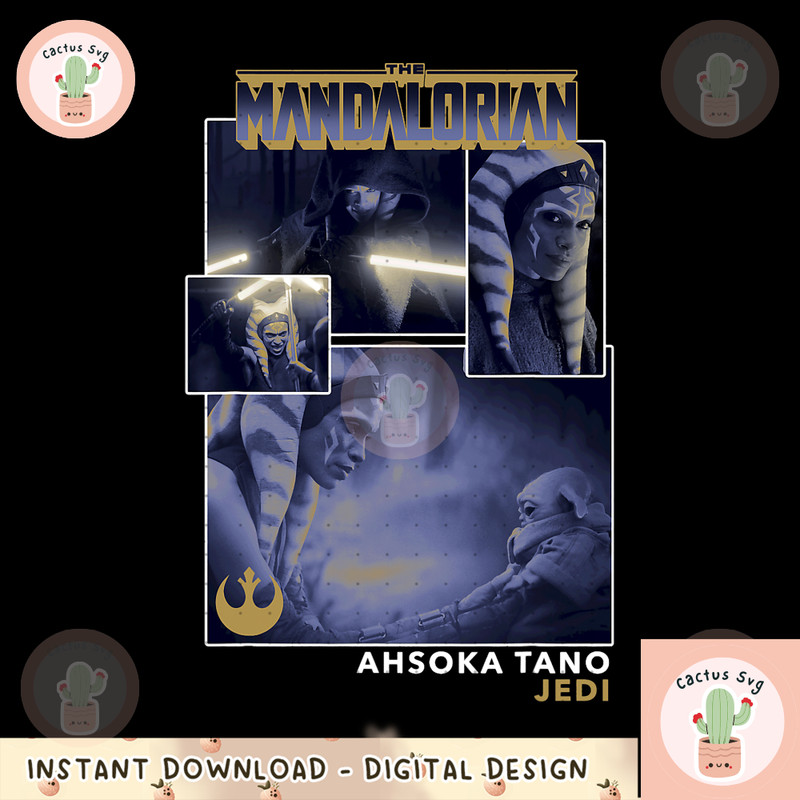 Star Wars The Mandalorian Ahsoka Tano Jedi Collage R13 png, digital download, instant.png