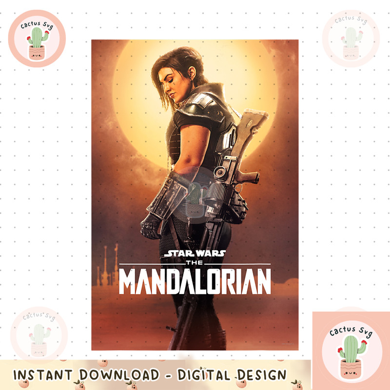 Star Wars The Mandalorian Cara Dune Poster png, digital download, instant.png