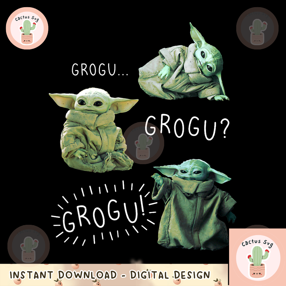 Star Wars The Mandalorian Grogu Grogu Grogu R14 png, digital download, instant.png
