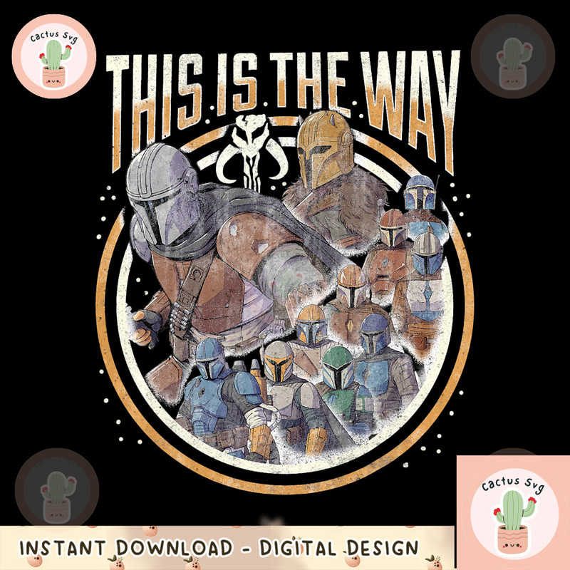 Star Wars The Mandalorian Group Shot This Is The Way png, digital download, instant.png