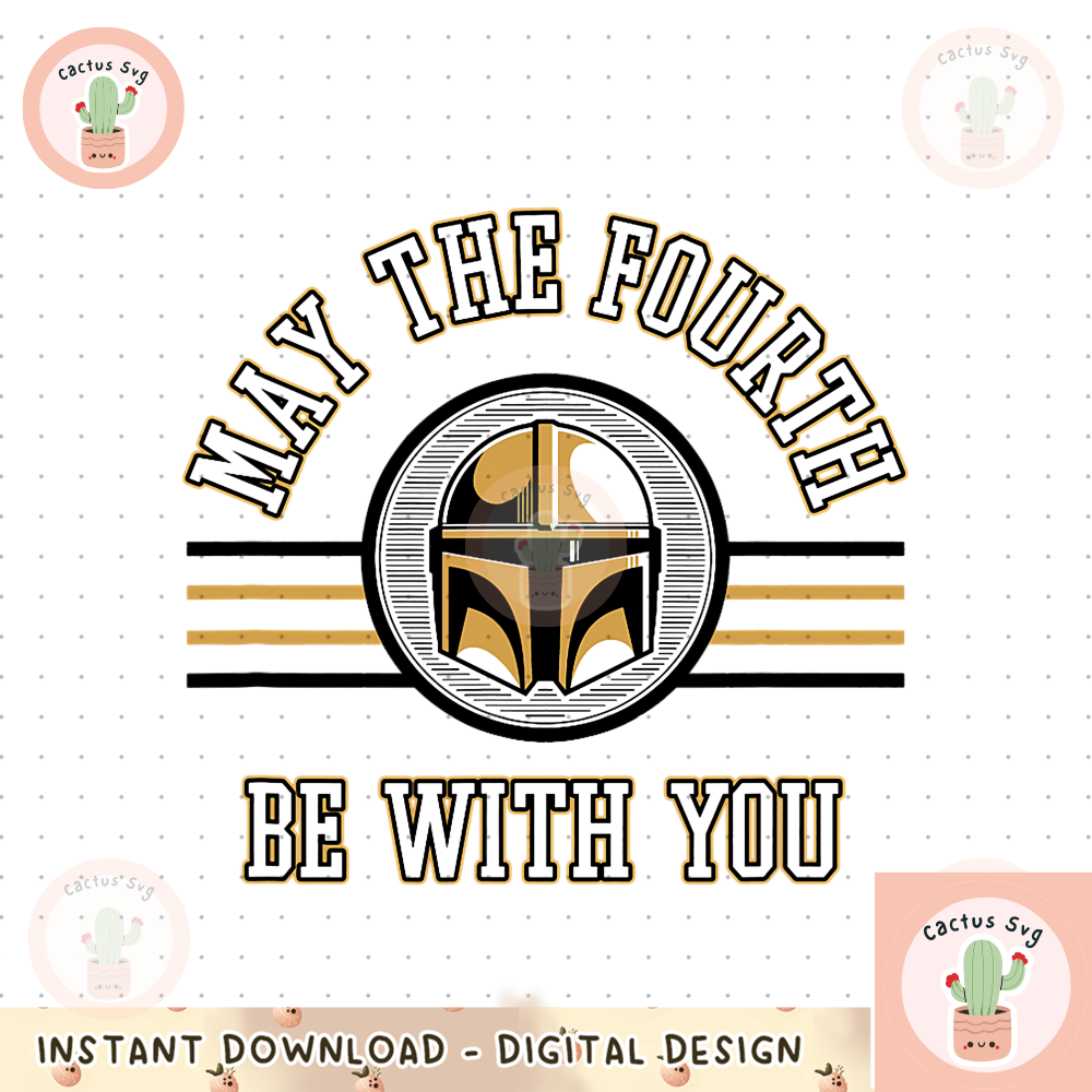 Star Wars The Mandalorian May The Fourth Mando Helmet png, digital download, instant.png
