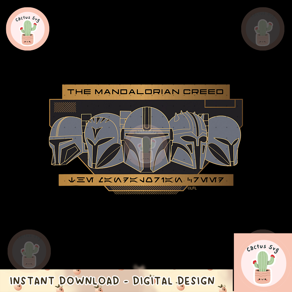 Star Wars The Mandalorian Season 3 The Mandalorian Creed png, digital download, instant.png